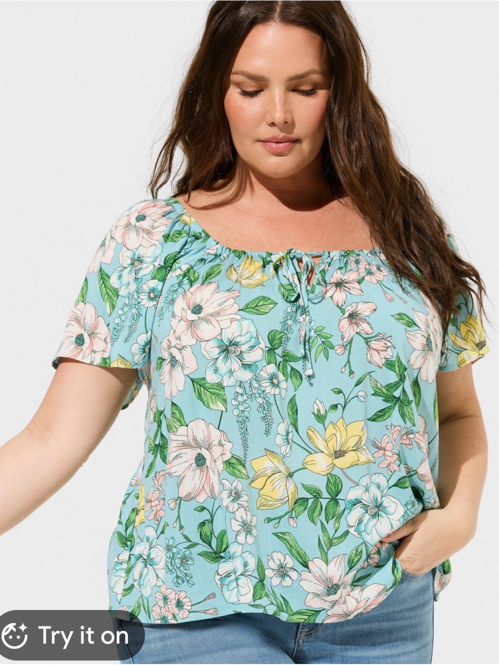 torrid Floral Off-Shoulder Top Size 2 (1x)